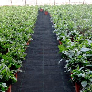 Weed Barrier Fabric | 5.8oz Heavy Duty Woven Ground Cover | 4ft x 300ft Landscape Geotextile for Weed Control