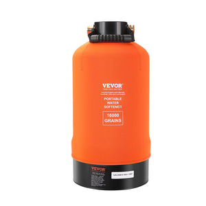 RV Water Softener 16,000 Grain | Portable Softener with Brass Fittings & Hose | For RVs, Boats & Car Washing