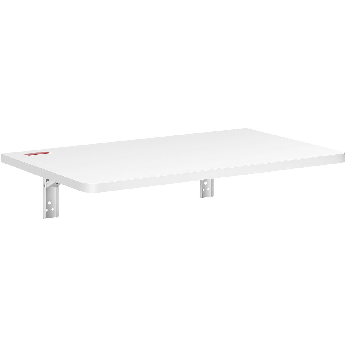 Wall Mounted Folding Table 23.6"x15.6" | Wooden Floating Drop Leaf Desk with Carbon Steel Bracket | Space-Saving Table for Dining, Laundry & Office