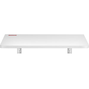 Wall Mounted Folding Table 23.6"x15.6" | Wooden Floating Drop Leaf Desk with Carbon Steel Bracket | Space-Saving Table for Dining, Laundry & Office