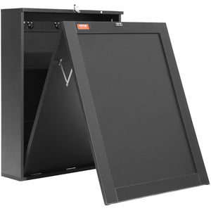 Wall-Mounted Desk | Fold-Out Convertible Table with Chalkboard & Storage Shelves