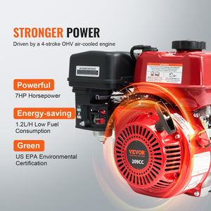 Gas Engine Water Pump | 50mm 7HP 4-Stroke Transfer Pump