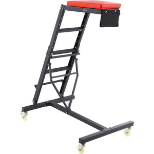 Topside Creeper | Adjustable 49.6–75.6" Height with 181kg Capacity | Foldable Auto Repair Mechanic Creeper