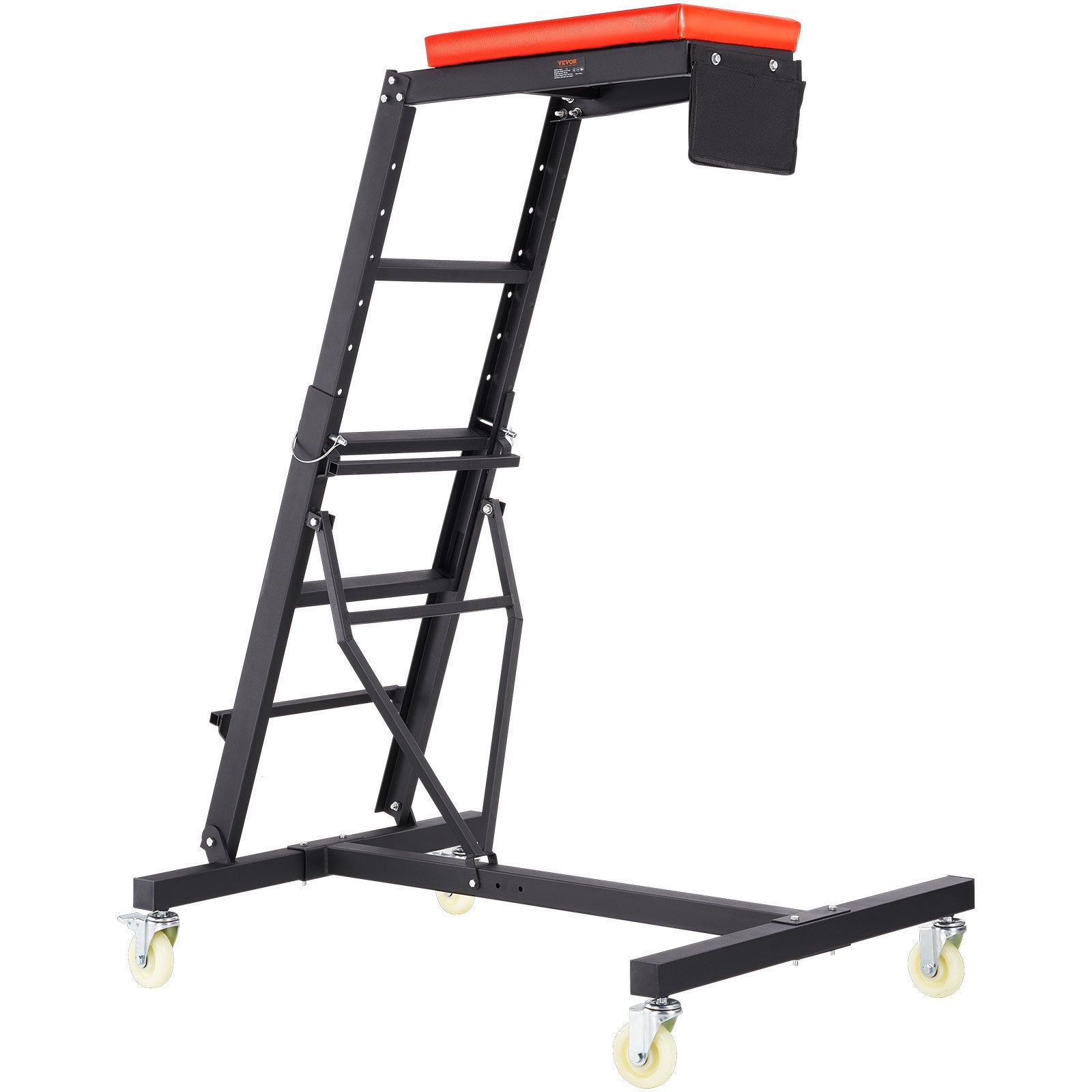 Automotive Engine Creeper | Adjustable Height 45.7"-66.3" | 181.4kg Capacity | Foldable with Swivel Wheels