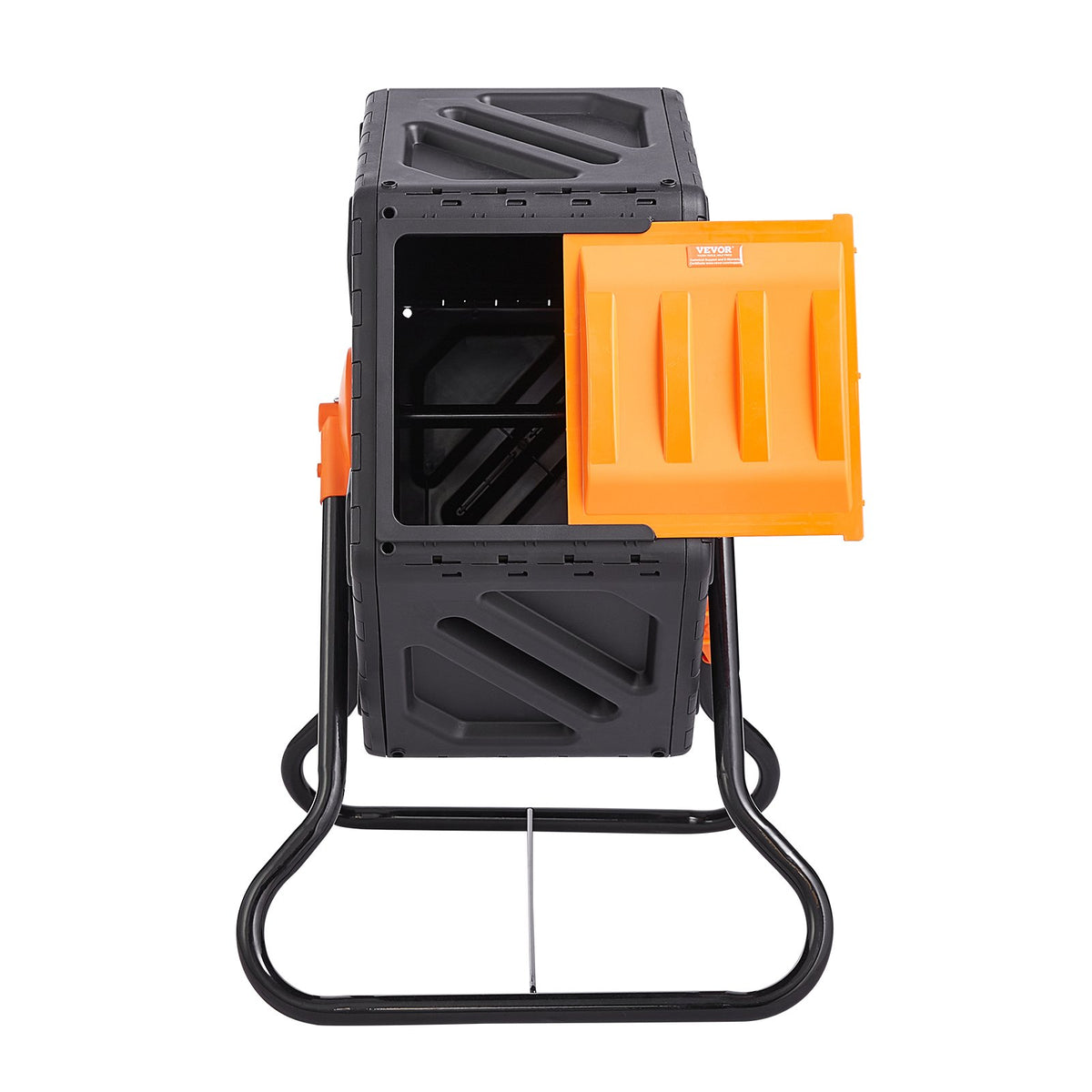 Compost Bin 18.5 Gal | Rotating Outdoor Tumbler with Sliding Door