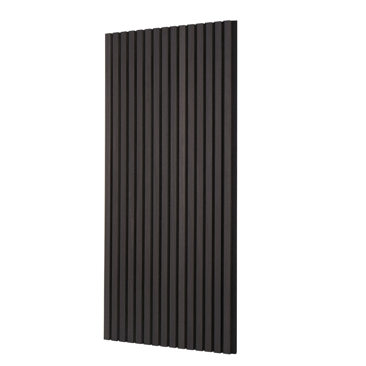 Wood Slat Acoustic Panels | 23.6"x47.2" Modern Wall Cladding | Black Oak Finish