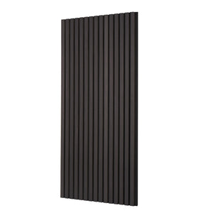Wood Slat Acoustic Panels | 23.6"x47.2" Modern Wall Cladding | Black Oak Finish