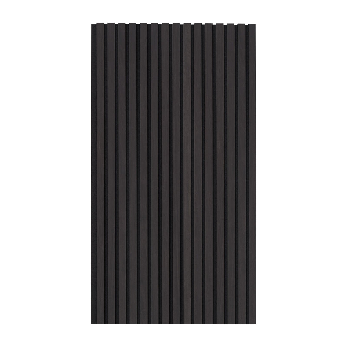 Wood Slat Acoustic Panels | 23.6"x47.2" Modern Wall Cladding | Black Oak Finish
