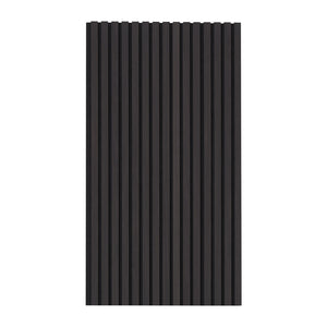 Wood Slat Acoustic Panels | 23.6"x47.2" Modern Wall Cladding | Black Oak Finish