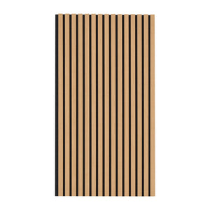Wood Slat Acoustic Panels | 23.6"x47.2" Decorative Wall Panels | Light Oak Finish