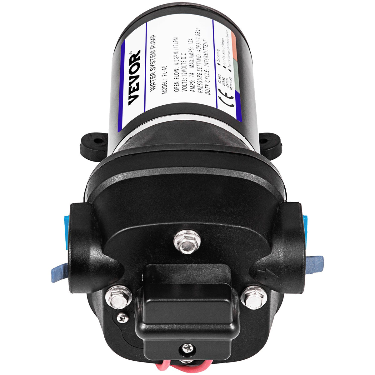 Water Pressure Pump | 12V 40PSI Self-Priming 17L/Min for RV/Marine