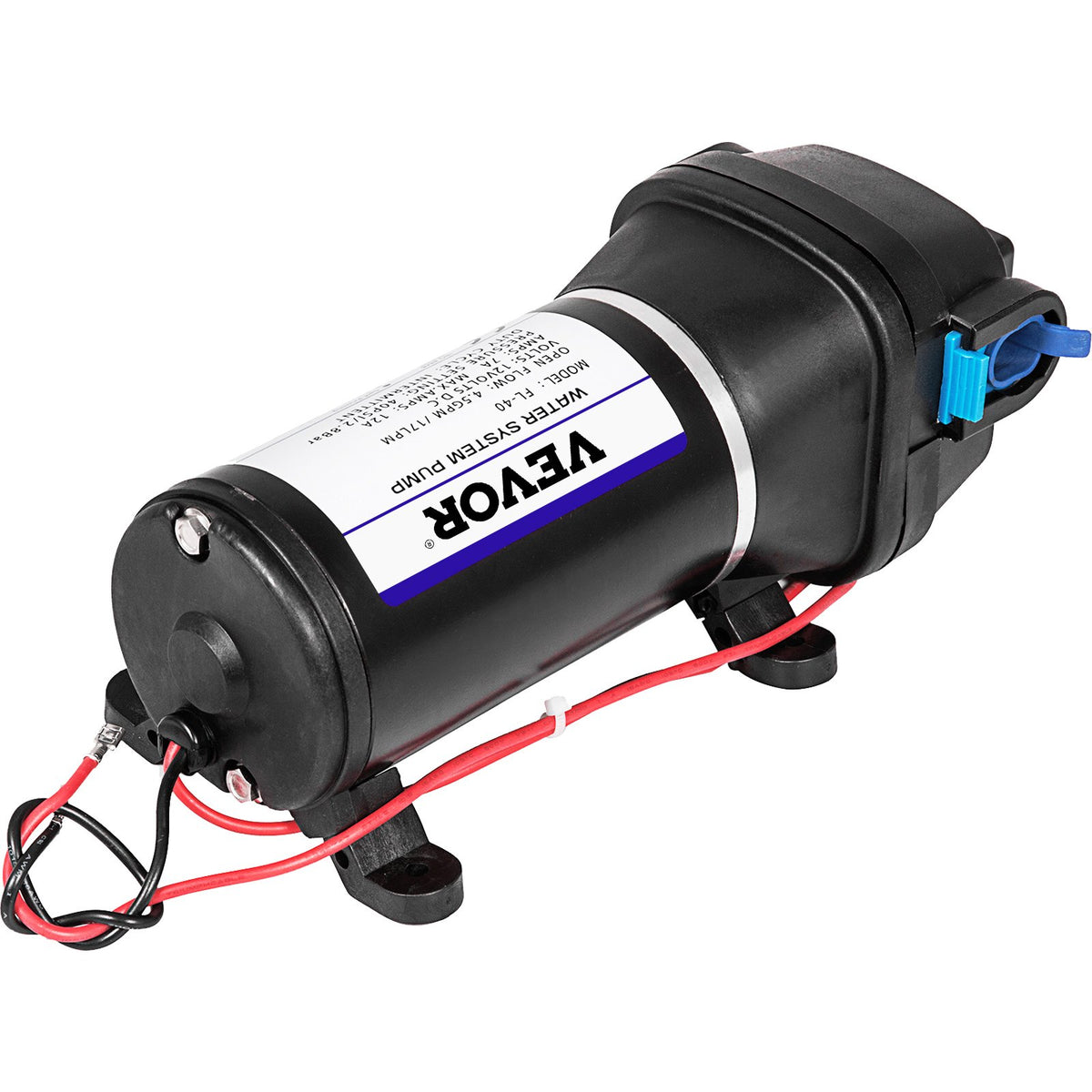 Water Pressure Pump | 12V 40PSI Self-Priming 17L/Min for RV/Marine