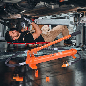 Hydraulic Jack Kit | 12 Ton Porta Power Body Frame Repair Set with Air Pump