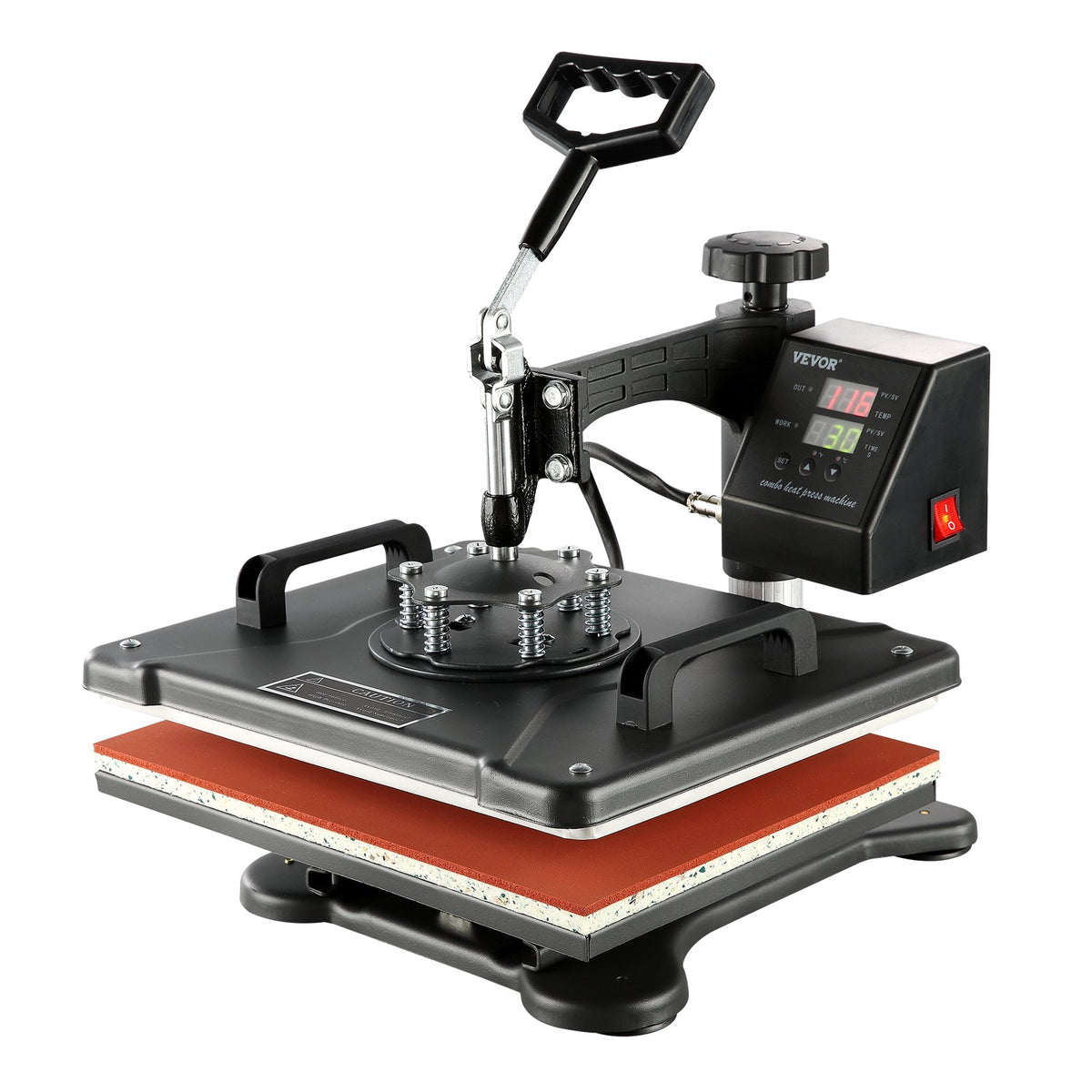 Heat Press Machine | 8-in-1 1400W Sublimation Press | 12"x15" Clamshell Design