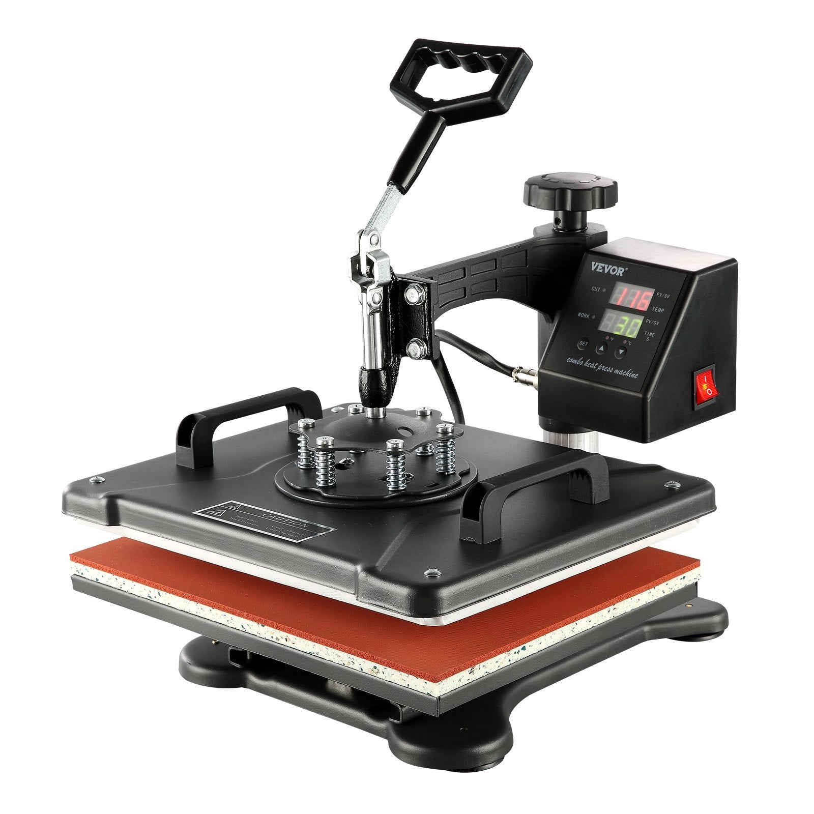 Heat Press Machine | 8-in-1 1400W Sublimation Press | 12"x15" Clamshell Design