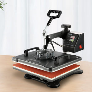 Heat Press Machine | 8-in-1 1400W Sublimation Press | 12"x15" Clamshell Design
