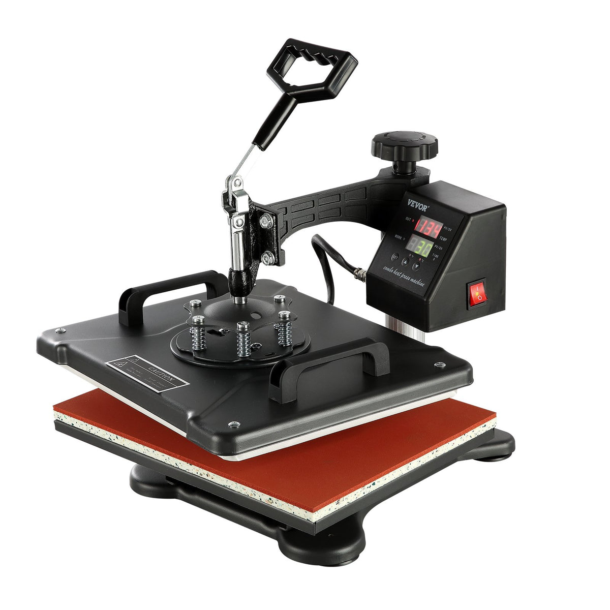 Heat Press Machine | 8-in-1 1400W Sublimation Press | 12"x15" Clamshell Design