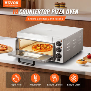 Countertop Pizza Oven | Electric 16" Pizza Maker | Indoor Commercial