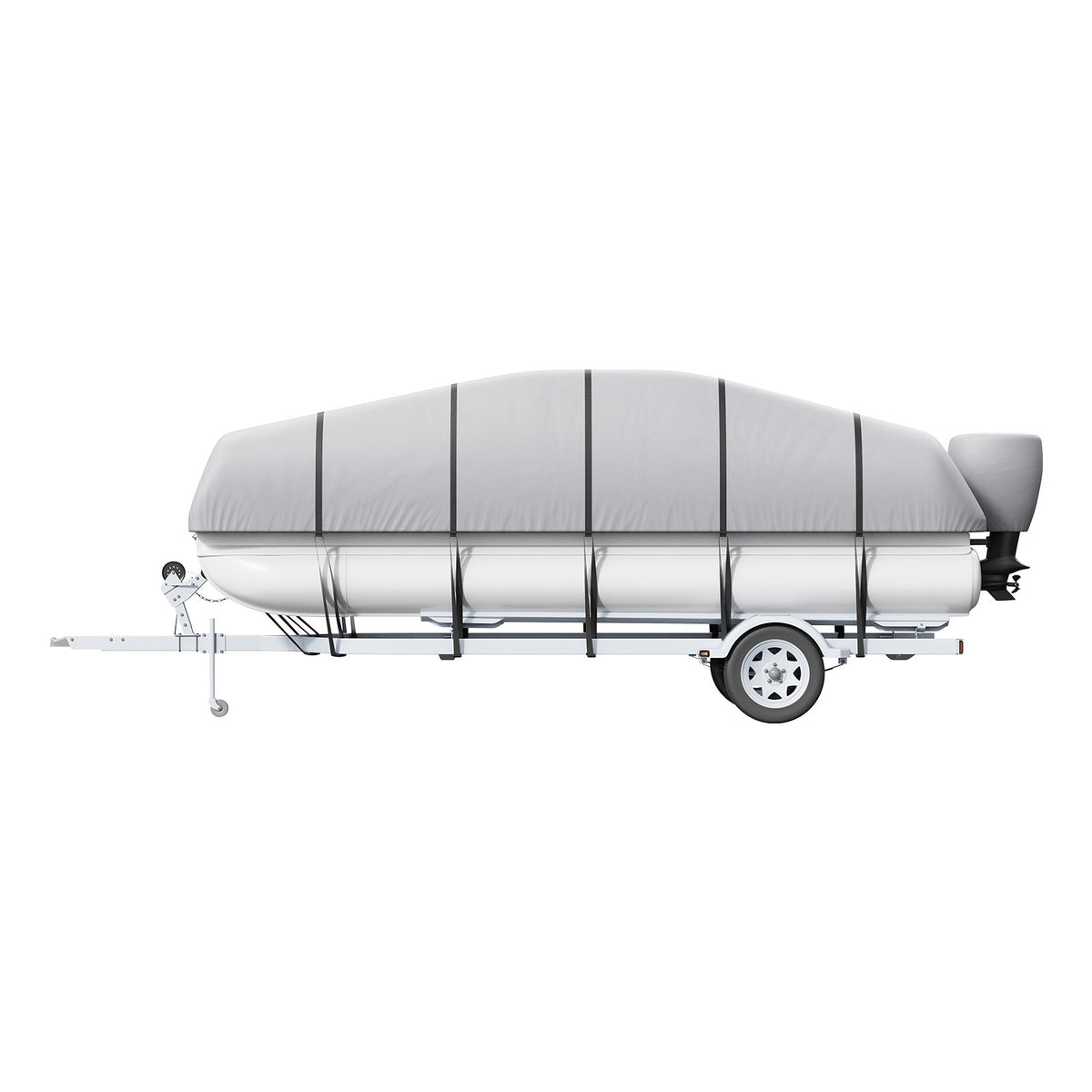 Pontoon Boat Cover | 800D Waterproof Trailerable | 23–24 ft