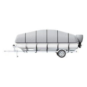 Pontoon Boat Cover | 800D Waterproof Trailerable | 23–24 ft
