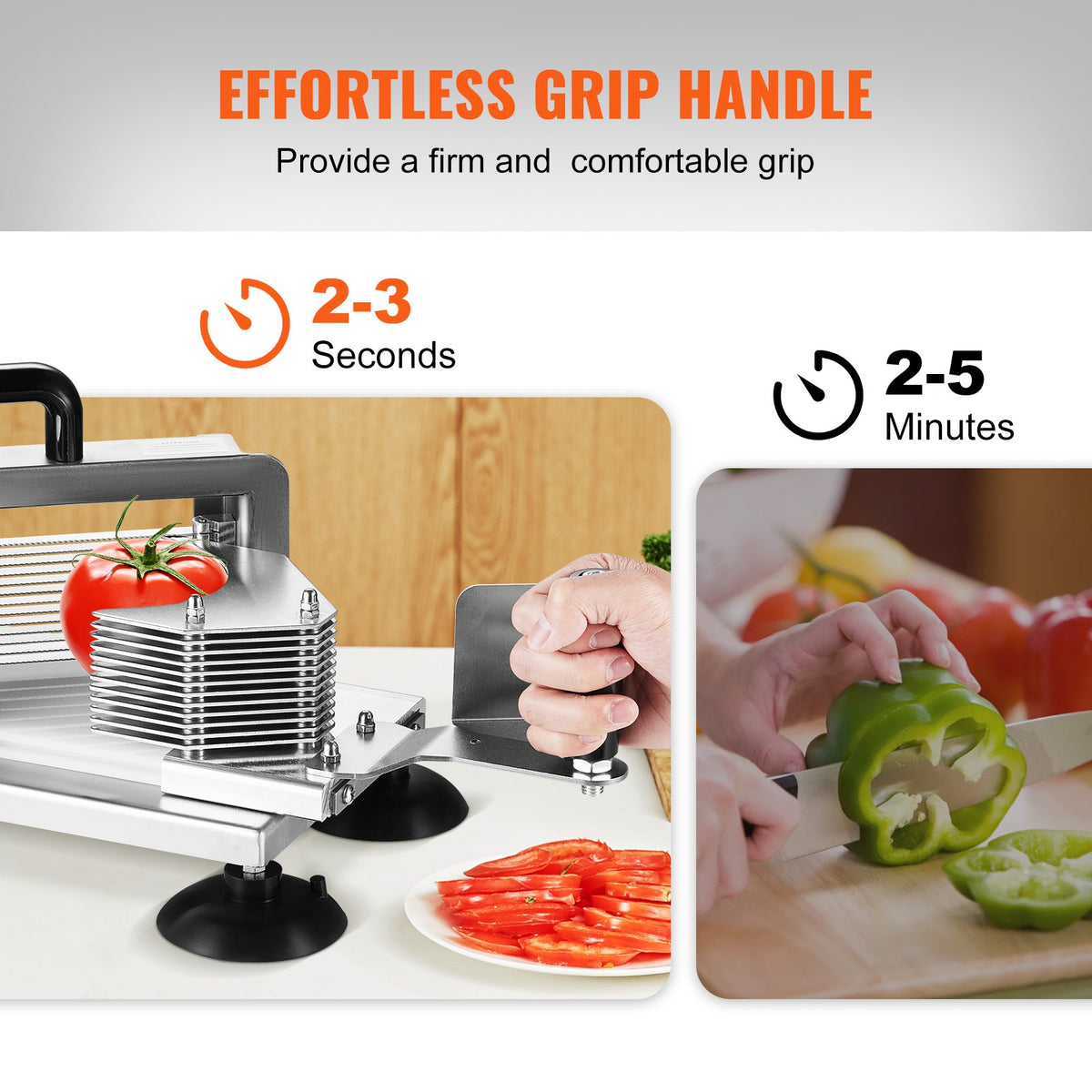 Commercial Tomato Slicer 3/16" | Stainless Steel Manual Vegetable Cutter