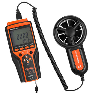 Handheld Anemometer | Digital Wind Speed, Temperature & CFM Meter with Backlight