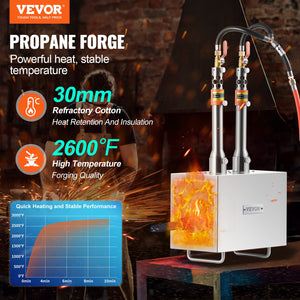 Propane Forge | 2 Burner Metal Knife Farrier Forge