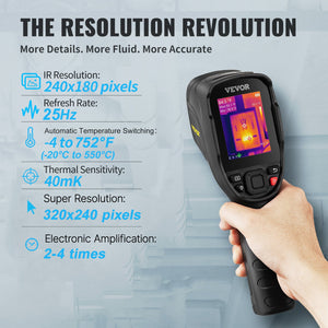 Infrared Thermal Imager | 240x180 IR Resolution | 2.8" LCD Display Thermal Camera