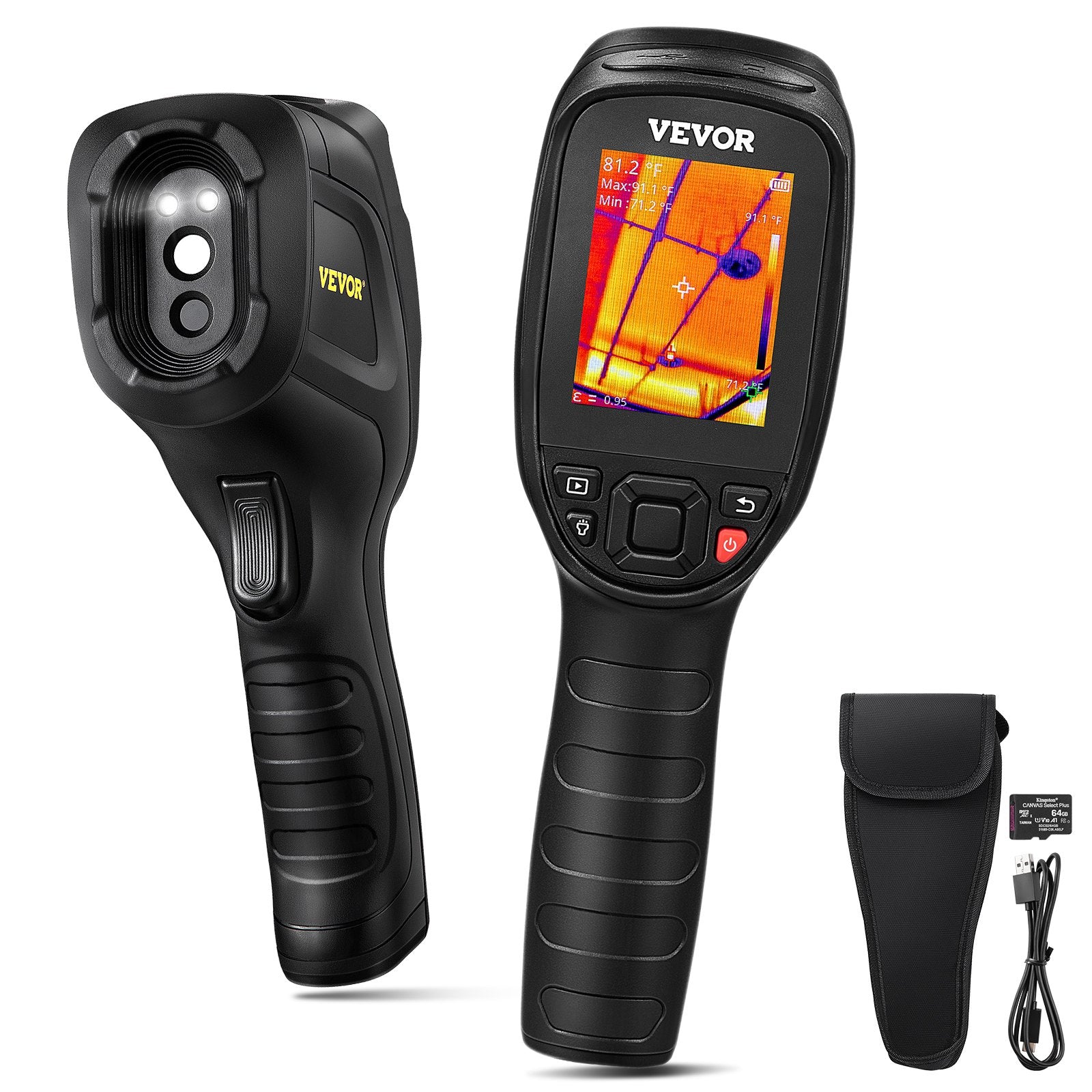 Infrared Thermal Imager | 2MP Visible Light Camera | 240x180 IR Resolution