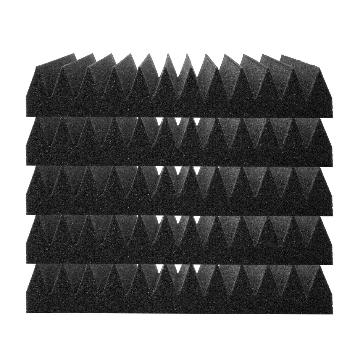 Acoustic Foam Panels | 50-Pack 12x12x2" for Studio Wall & Ceiling
