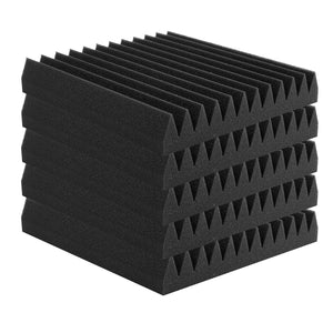 Acoustic Foam Panels | 50-Pack 12x12x2" for Studio Wall & Ceiling
