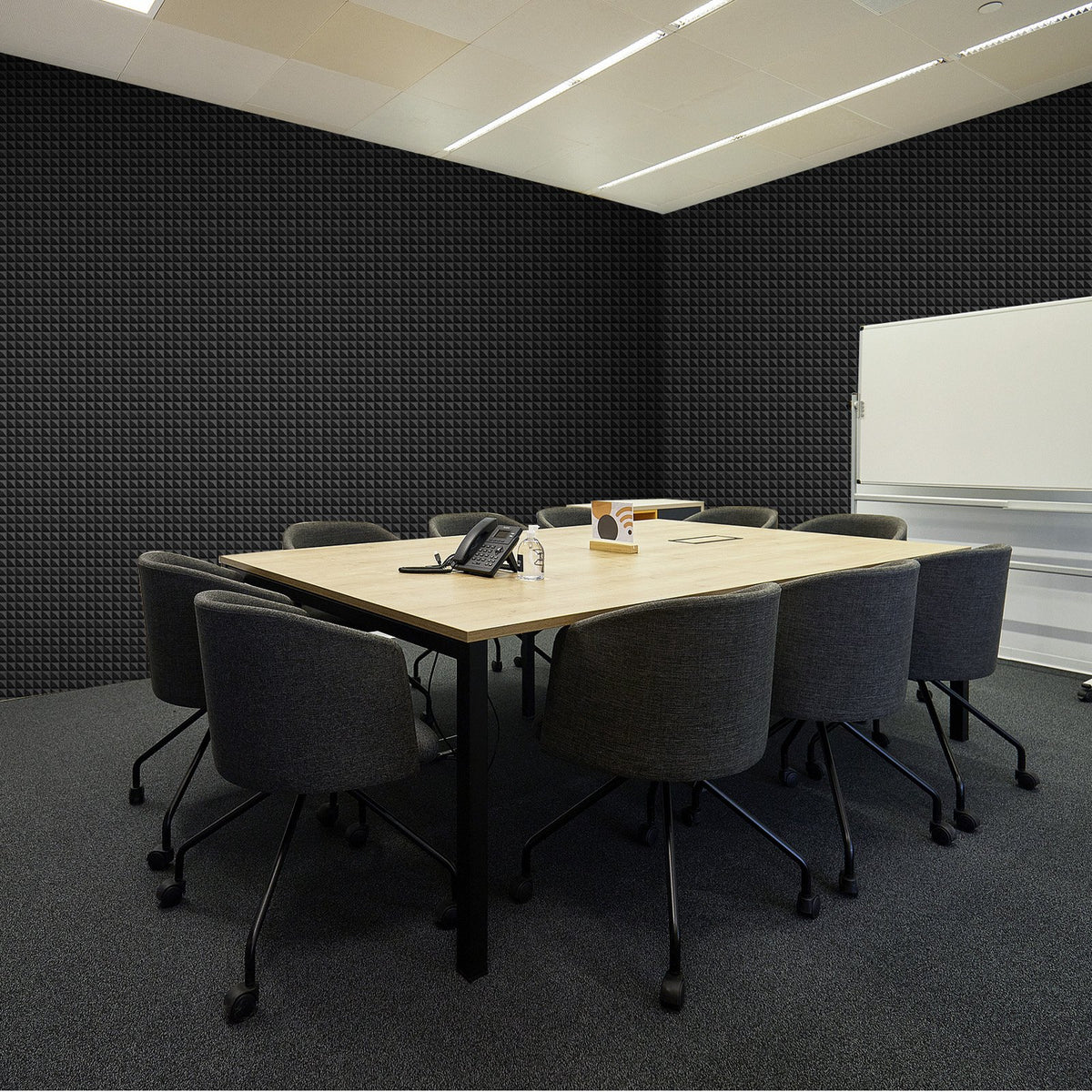 Acoustic Foam Panels | 24-Pack 12x12x2" for Studio Wall & Ceiling