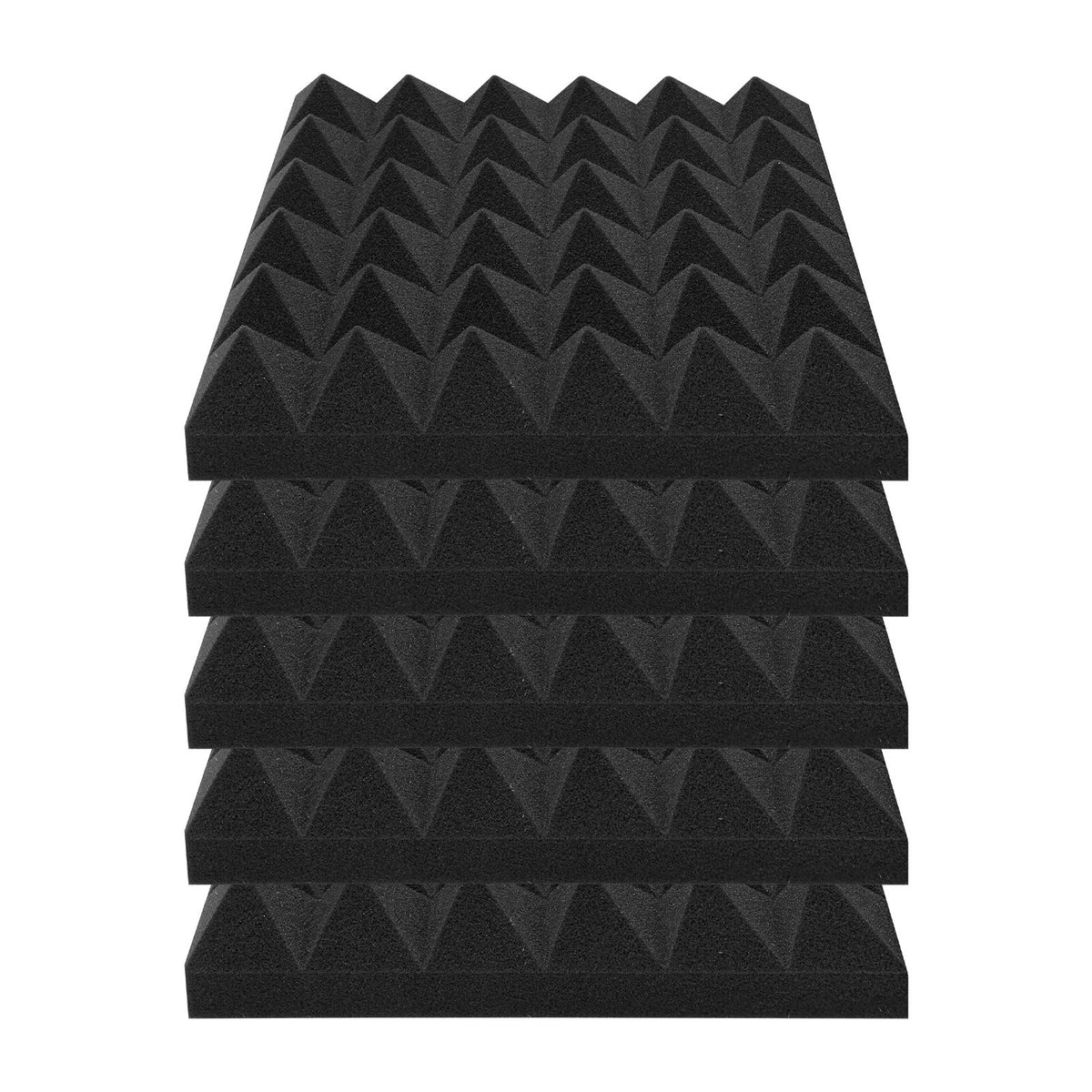 Acoustic Foam Panels | 24-Pack 12x12x2" for Studio Wall & Ceiling