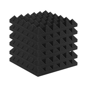 Acoustic Foam Panels | 24-Pack 12x12x2" for Studio Wall & Ceiling