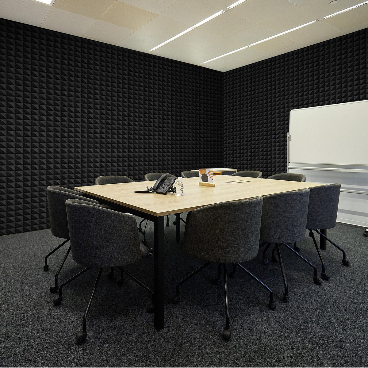 Acoustic Foam Panels 4 Pack | 48" x 24" x 2" | For Soundproofing Walls & Ceilings