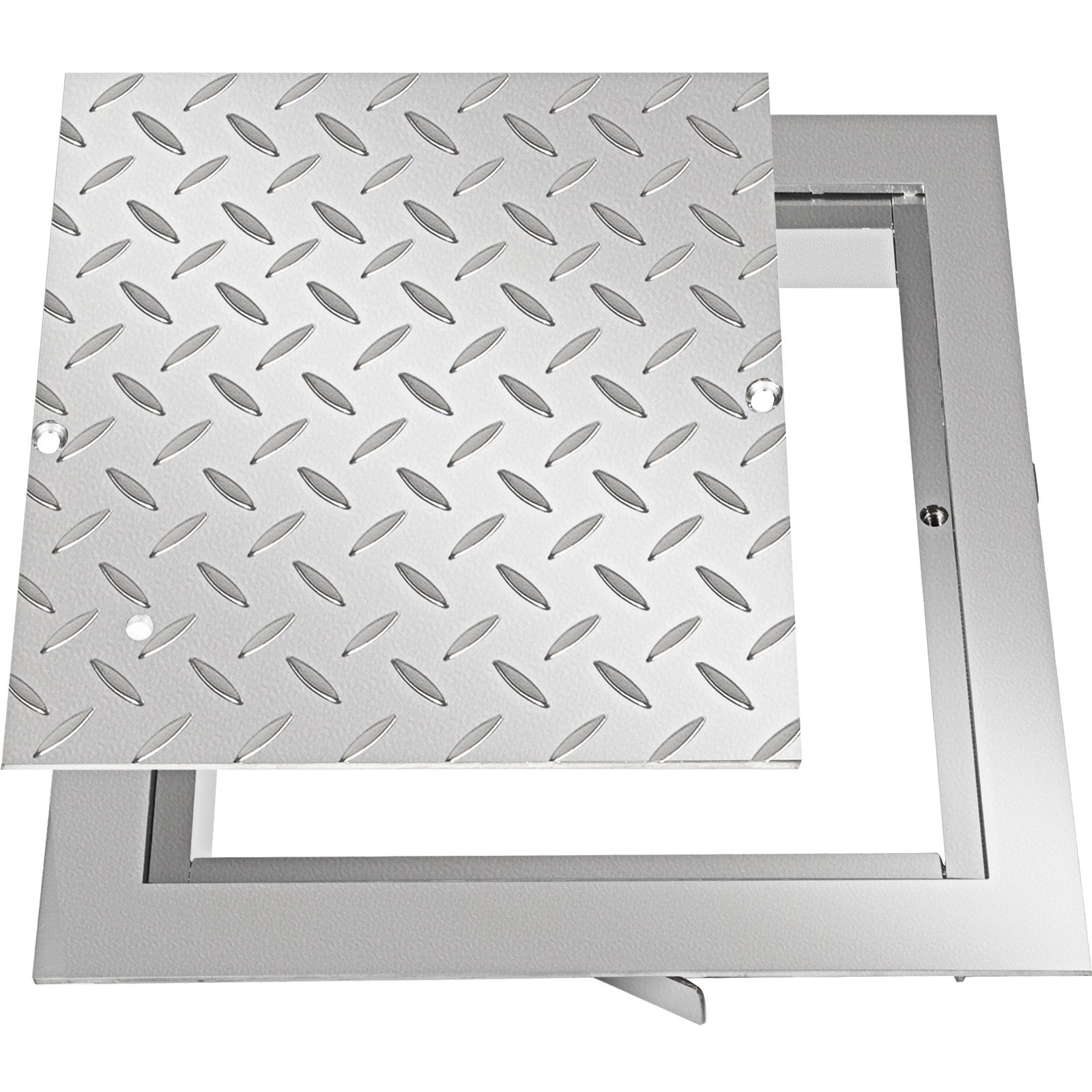 Recessed Manhole Cover 11.8"x11.8" | Galvanized Steel Square Cover & Frame | Sealed Design