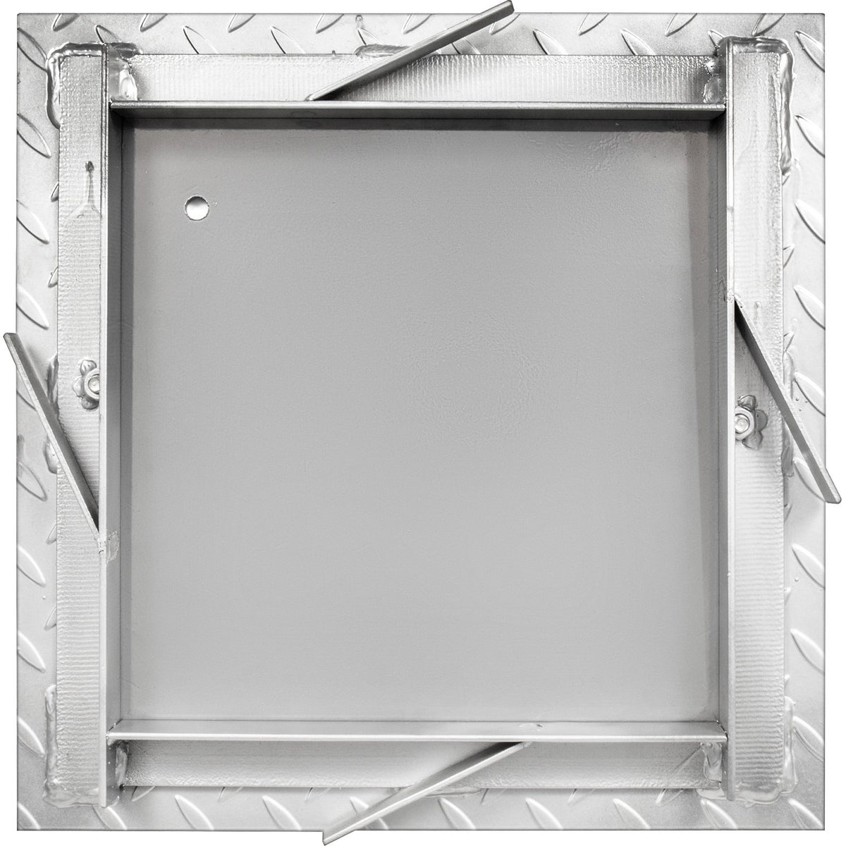 Recessed Manhole Cover 11.8"x11.8" | Galvanized Steel Square Cover & Frame | Sealed Design