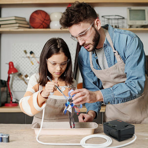 Airbrush Kit | Dual-Action System Compressor for Art & Makeup