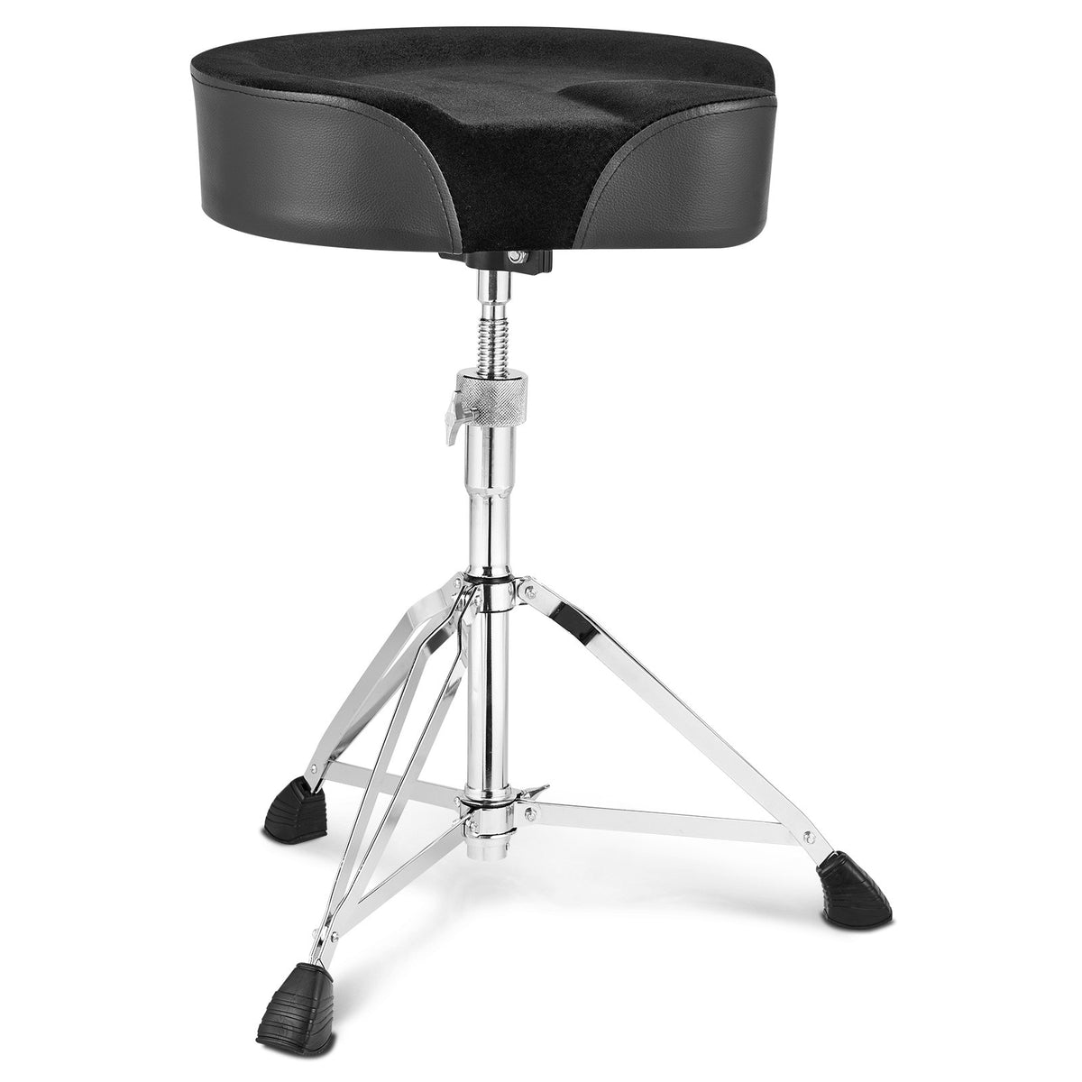 Drum Throne | 560–705mm Adjustable Padded Stool with Drumsticks | 227kg Capacity