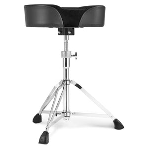 Drum Throne | 560–705mm Adjustable Padded Stool with Drumsticks | 227kg Capacity