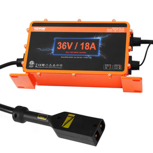 Golf Cart Charger | 18A Smart Battery Charger for EZGO D-Style | IP67