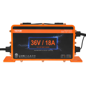 Golf Cart Charger | 18A Smart Battery Charger for EZGO D-Style | IP67