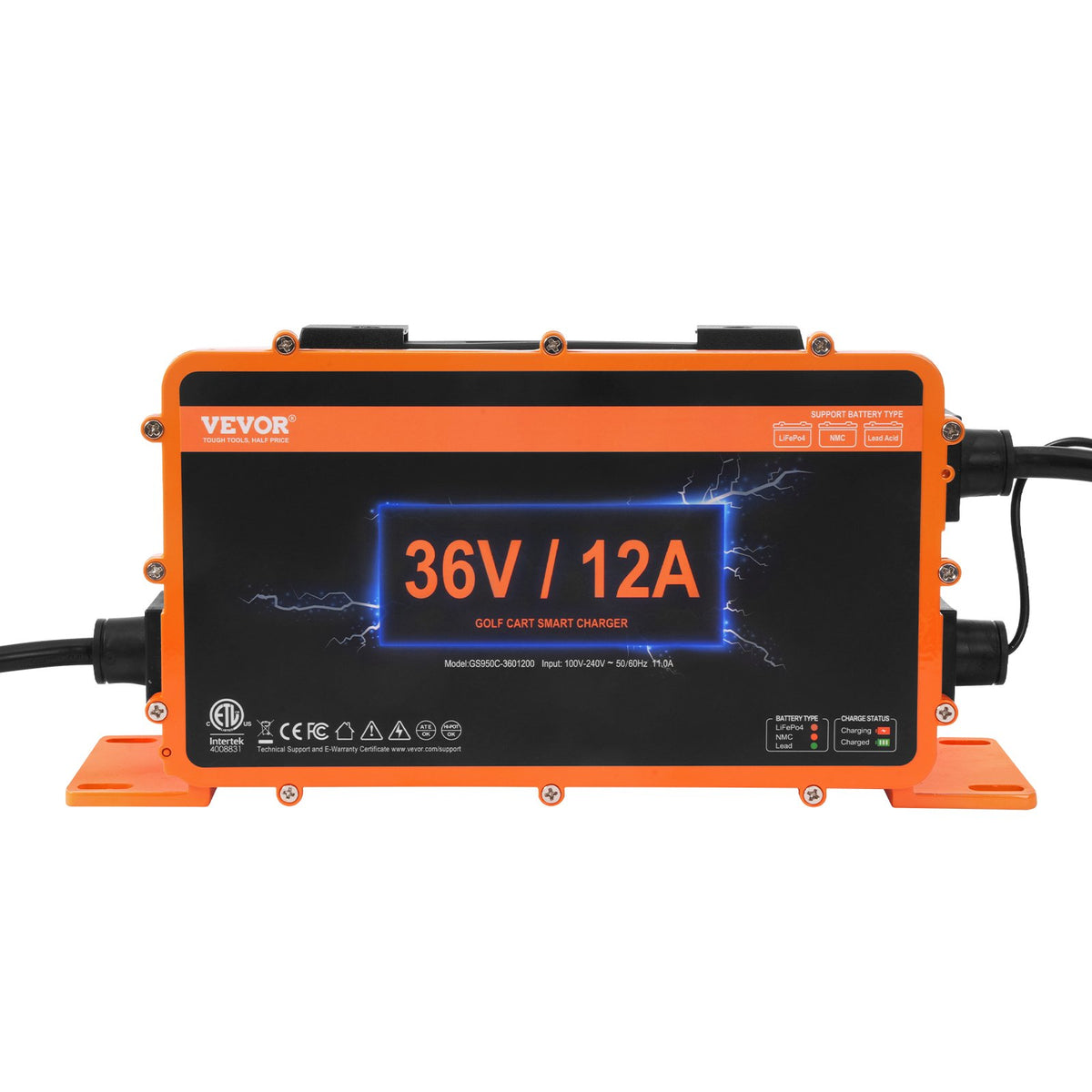Golf Cart Charger | 12A Smart Battery Charger for EZGO | IP67