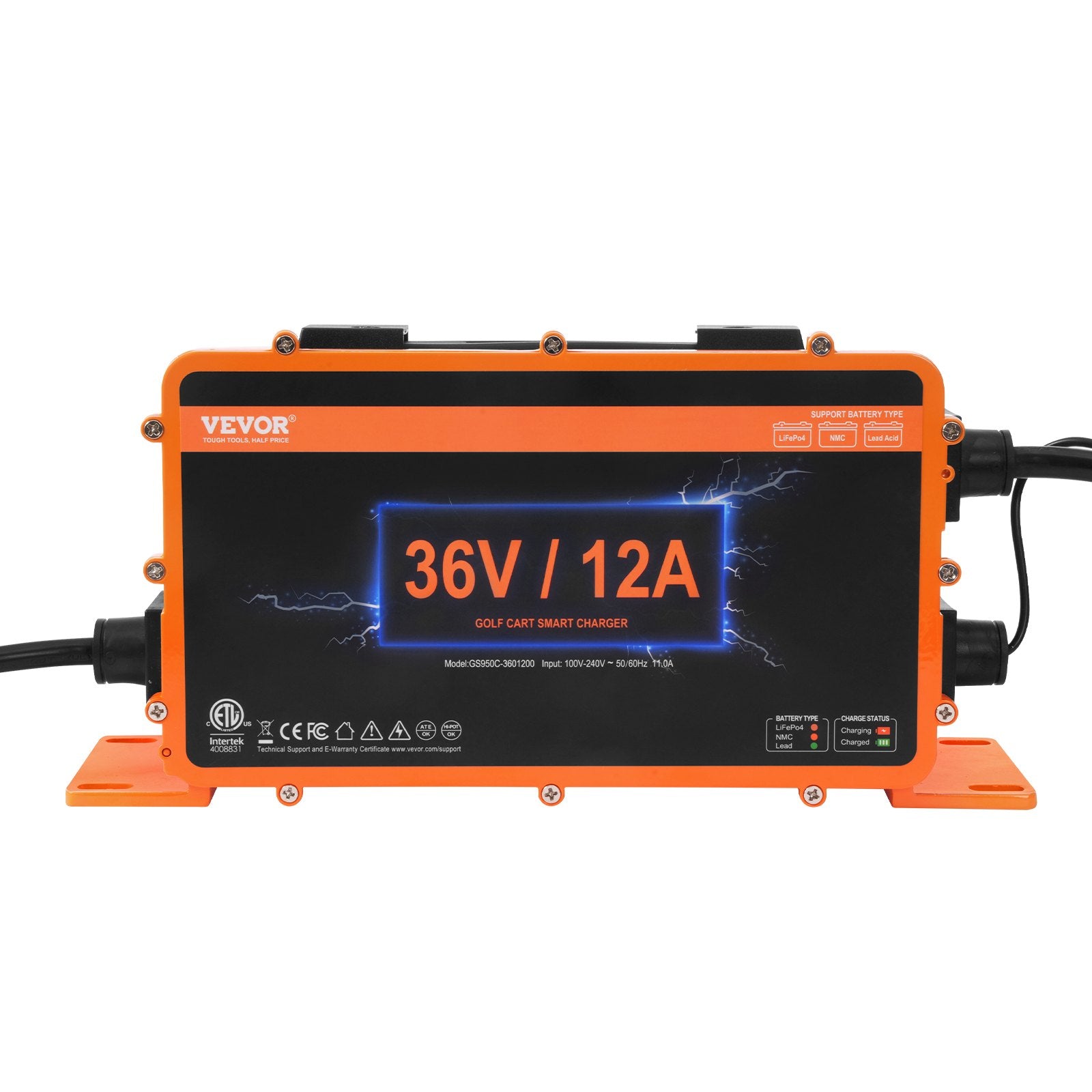 Golf Cart Charger | 12A Smart Battery Charger for EZGO | IP67