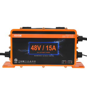 Golf Cart Battery Charger 15A | Smart Charger for EZGO TXT RXV | IP67 ETL Certified