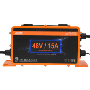 Golf Cart Battery Charger 15A | Smart Charger for EZGO TXT RXV | IP67 ETL Certified