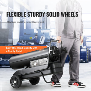 Torpedo Space Heater 100,000 BTU | Kerosene/Diesel Forced Air with Thermostat