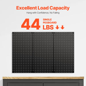 Metal Pegboard Panels | 609x305mm | 3 Wall Organizer Panels