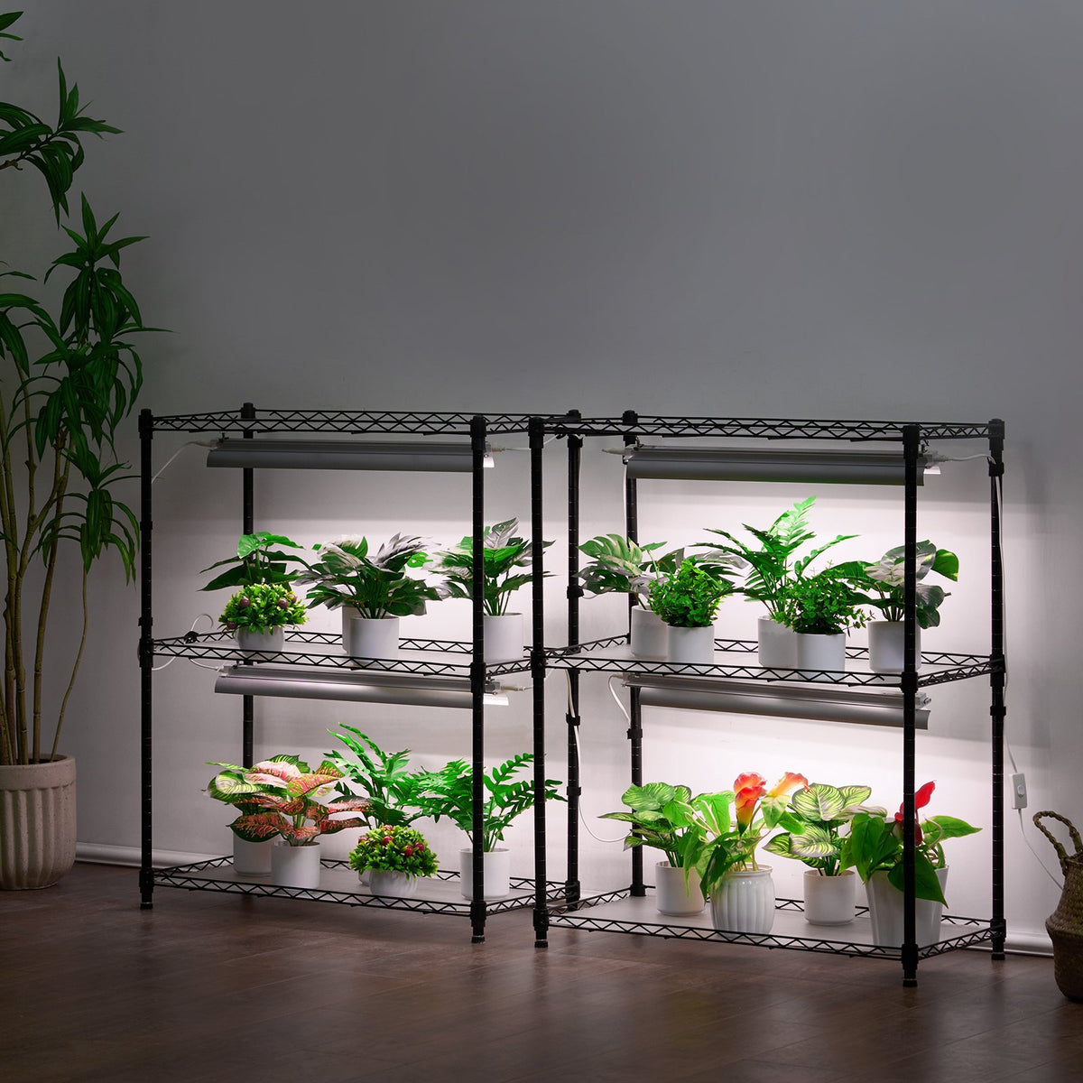 Indoor Plant Stand | 6-Tier 192W Grow Shelf with Lights | 70.9" Tall