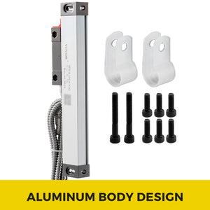 Lathe Linear Scale 150mm | 0.0002" Accuracy Glass Optical Scale | Aluminium Body | For Milling, Drilling & Grinding Machines | Includes Accessories